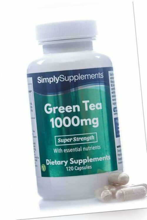 Grüner Tee Extrakt 1000mg - 120 Kapseln - SimplySupplements