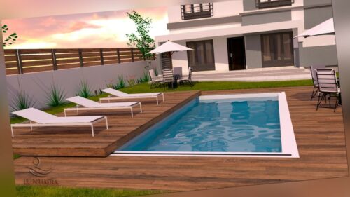 Begehbare Terrasse MAX für Schwimmbecken GFK Schwimmbecken Abdeckung Hersteller