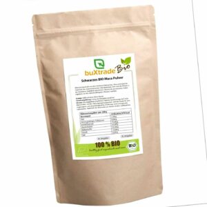 BIO Maca Pulver schwarz | Maca Knolle | Pulver | Superfood | Verschiedene Mengen