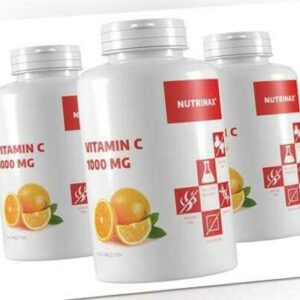 Vitamin C 1000mg 2x365 Tabletten mit Hagebutte und Bioflavonoiden - vegan