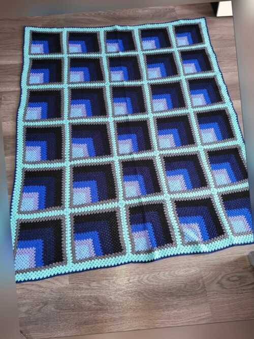 wohndecke kuscheldecke Patchwork  Handgefertigt