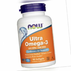 Now Foods Ultra Omega-3 500 EPA / 250 DHA 90 Kapseln