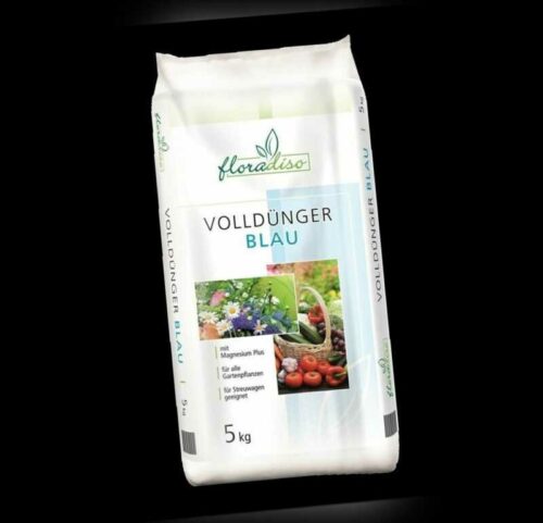 floradiso Volldünger blau 5 kg Gartendünger Universaldünger NPK8+6+7 Obst Gemüse