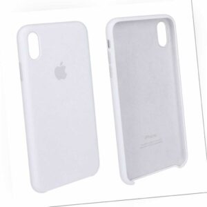 Apple iPhone XS Max Silikon Hülle Case weiß