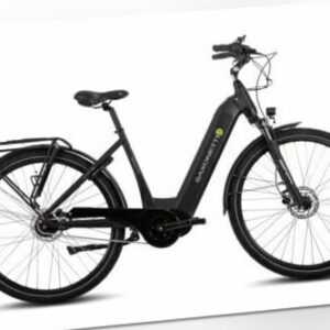 E-Citybike 2. Wahl neuwertig Scheibenbremse Federgabel 8 Gang Wave schwarz