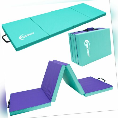 XL Gymnastikmatte 180x60x5cm Turnmatte Sportmatte Fitness Weichbodenmatte Mint