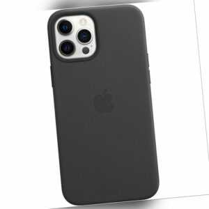 Original Apple Leather Leder Case Cover MHKM3ZM/A iPhone 12 Pro Max Black