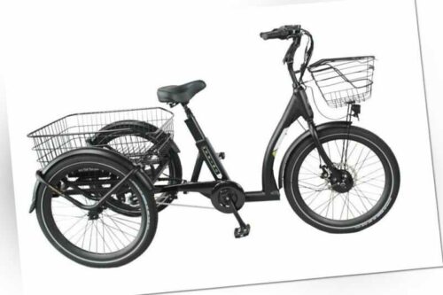 Elektrofahrrad Dreirad Herren 250W 36V 24 Zoll Shimano Pedelec E-Bike