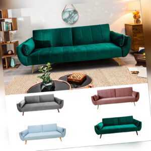 Design Schlafsofa DIVANI 215cm FARBWAHL Bettfunktion 3er Sofa Couch Schlafcouch