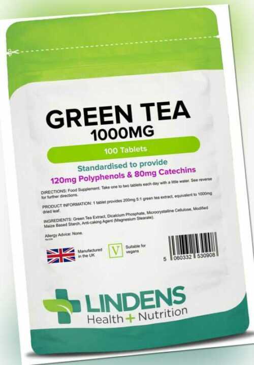 Grüne Tee Extrakt Tabletten 1000 mg Diät / Gewichtsverlust