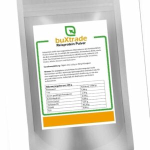 2x 500 g | Reisprotein | Reisprotein Pulver | Proteine | Buxtrade | Pulver