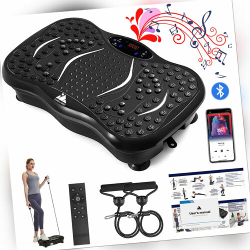 3D Power Vibro Vibrationsplatte Vibrationstrainer Fitness Rüttelplatte 99 Level