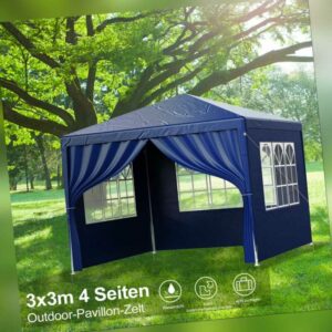 Pavillon Festzelt Picknicks Partyzelt 3x3m Gartenzelt Wasserdicht Zelt 3-Farbe