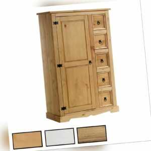 Brotschrank Wäscheschrank Schrank Highboard im Mexiko Stil Kiefer 1 Tür