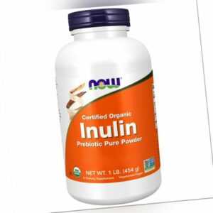 Now Foods, Certified Organic Inulin, 454g - Blitzversand