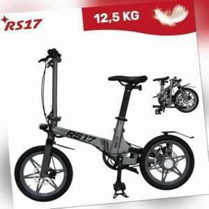 RS17 E-Faltrad / 12,5 kg / 16 Zoll Ebike E-Bike Citybike Elektrofahrrad Klapprad