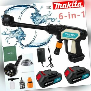 Für Makita 18V Akku Hochdruckreiniger Spritzpistole Wasser Druckreiniger 2X AKKU