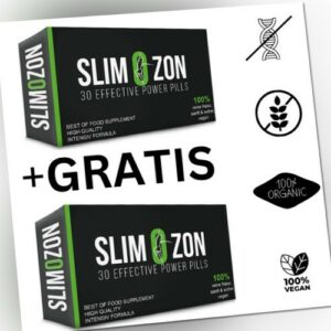 1+1 GRATIS SLIMOZON SCHNELL & EINFACH ABNEHMEN - KAPSELN - VEGAN - Blitz Versand