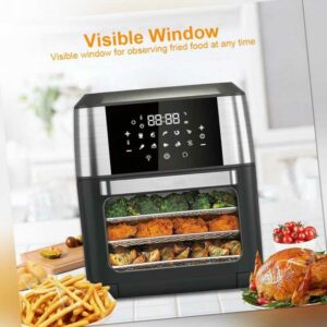 Heißluftfritteuse Heissluft Friteuse Fritteusen Backofen 12L 1700W Air Fryer XXL