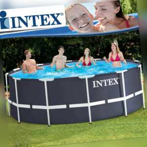Intex 366x122 Schwimmbecken Swimming Pool Schwimmbad Frame Metal Gartenpool