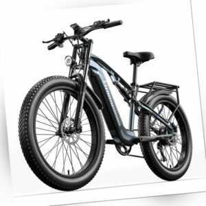 E Mountianbike 26 Zoll E Bike Herren Elektrofahrrad 1000W Peak Fatbike eBike MTB