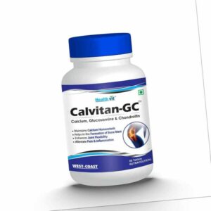 Healthvit Calvitan-Gc Calcium, Glukosamin & Chondroitin - 60 Tabletten