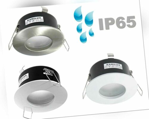 LED Einbaustrahler Bad Dusche Feuchtraum Außen IP65 230V opt. dimmbar AQUA