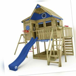 WICKEY Spielturm Stelzenhaus Smart GreenHouse - Spielhaus mit Schaukel & Rutsche