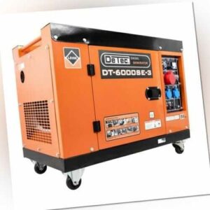 DeTec. Diesel-Stromerzeuger DT-6000SE-3 Generator 5500W 3-Phasen Notstrom