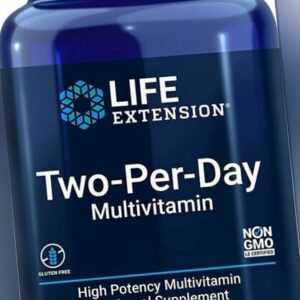 Life Extension, Two-Per-Day Multivitamin, 120 Kapseln - Blitzversand