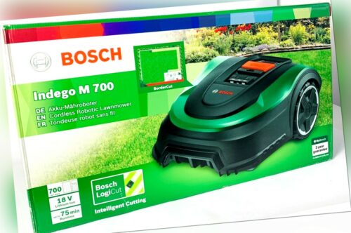 Rasenmäher Roboter Bosch Indego M 700 Mähroboter bis 700 m2 Fläche 27% Steigung