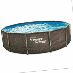 Quick Up Pool Set | Summer Waves 366x91 cm | Garten- & Familienpool Swimmingpool