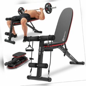 Hop-Sport Hantelbank HS-1030 mit Beinfixierung Schrägbank Trainingsbank klappbar