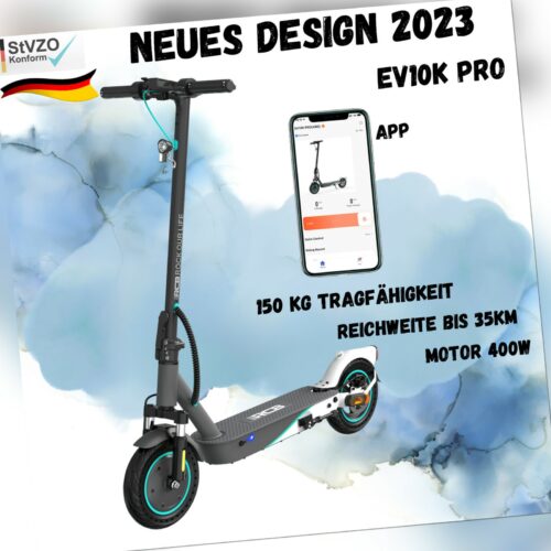 E-Scooter Straßenzulassung Elektroroller ABE Escooter EV10K Pro 400W bis 150kg