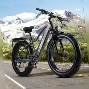 E bike 26 Zoll Elektrofahrrad EMountainbike Fatbike Shimano 45km/h Pedelec 1000W