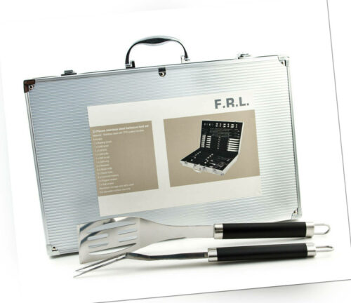 F.R.L. 33-teiliges Grill-Werkzeugset im Tragekoffer