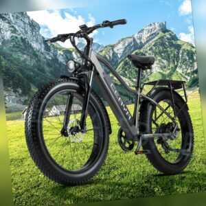 26" E Bike 1000W Elektro Fahrrad 45km/h Mountainbike 18Ah 48V E Fatbike