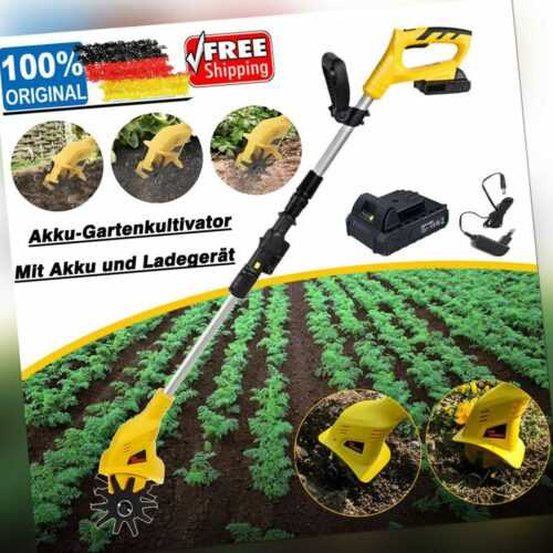 20V Akku Motorhacke Bodenhacke Gartenhacke Kultivator Mit Akku und Ladegerät DE