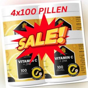 400 X VITAMIN C KOMPLEX  MIT ZINK HOCHDOSIERT VEGAN - ORIGINAL VERSAND GRATIS