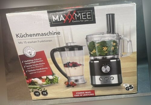 MaXXmee Küchenmaschine mit Standmixer und Ice Crusher
