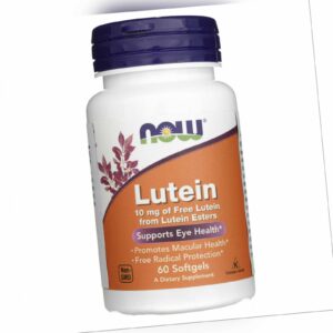 Now Foods Lutein 10 mg 60 Kapseln