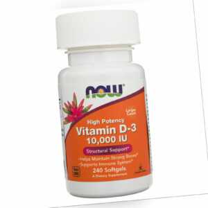 Now Foods Vitamin D3 10,000 IU 240 Kaps