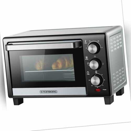 Mini Backofen 15 Liter Pizzaofen Backofen freistehend Minibackofen 1200 W