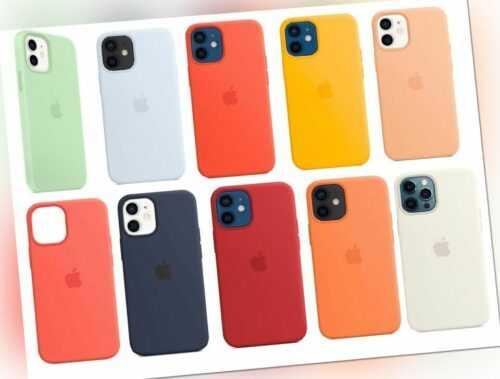 Original Apple iPhone 12 MINI Silikon MagSafe Schutz Hülle Case Cover