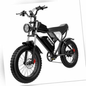 Fat E Bike 20 Zoll E-fahrrad 1000W Elektro Mountainbike 50 km/h Akku 48V 20AH