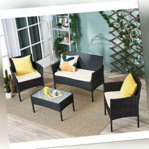 Polyrattan Sitzgruppe Lounge Gartenmöbel Set Gartenset Lounge Garnitur Set