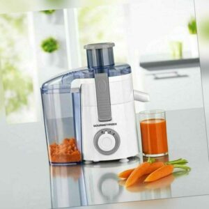 GOURMETmaxx elektrischer Entsafter Juicer Küchengerät 250W - weiß/grau
