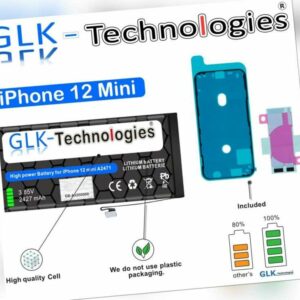 GLK Akku für Apple iPhone 12 Mini A2176 A2398 A2399 A2400 A2471 NEU OHNE SET