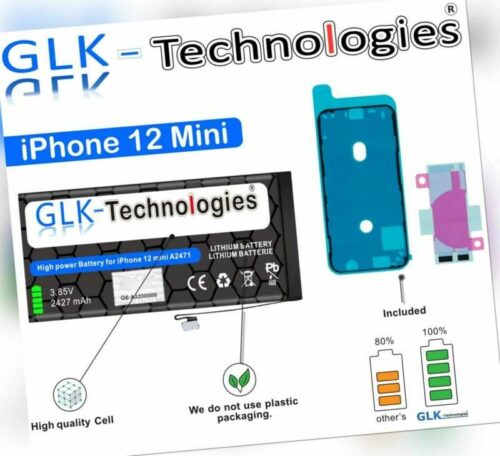 GLK Akku für Apple iPhone 12 Mini A2176 A2398 A2399 A2400 A2471 NEU OHNE SET