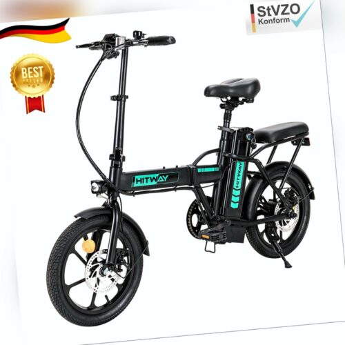 E-Bike HITWAY Elektrofahrrad Klappbar 250W 25km/h 36V 8,4Ah City EBike Klapprad